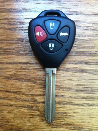 Toyota combo key uncut blade fcc id: hyq12bdc  &#034;g&#034; chip 4-button  excellent!!