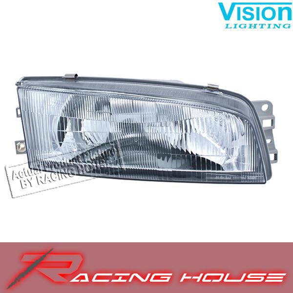 Right passenger side headlight kit unit 1997-2002 mitsubishi mirage 4dr