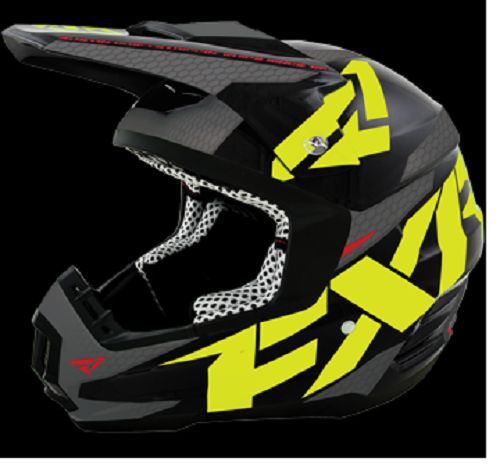 Fxr torque x core helmet hi vis yellow charcoal