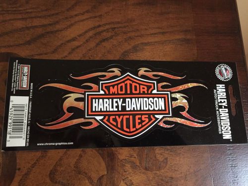 Harley-davidson logo with tribal flames decal - cg99118