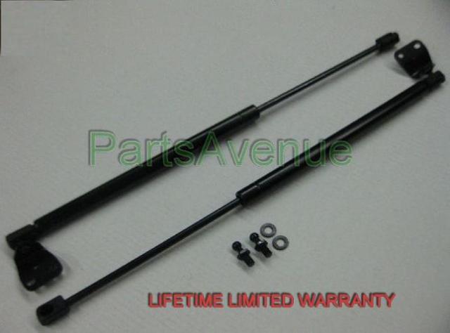 2 rear trunk hatch lift supports shocks struts arms props rods coupe no spoiler