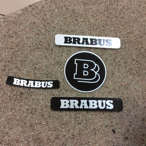 Brabus set 4 pieces aluminum car stickers