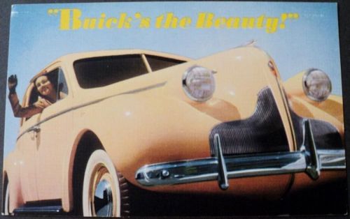 Nos 1939 buick dealer original post card