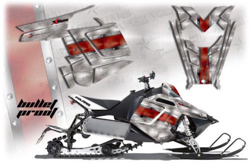 Amr racing graphic decal wrap kit polaris rush pro rmk 600/800 sled snowmobile