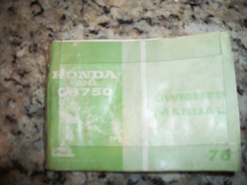 1976 cb750 honda motorcycle manual