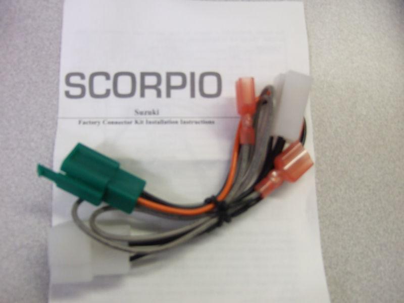 Scorpio motorcycle alarm connector suz-1 suzuki