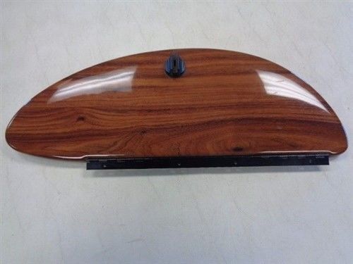 Locking glove box door with (2) keys 19 1/2&#034; x 7&#034; plastic woodgrain marine boat