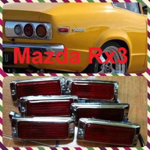 Mazda 808 rx3 rx-3 turn light fender front side marker red lights new 1 pcs