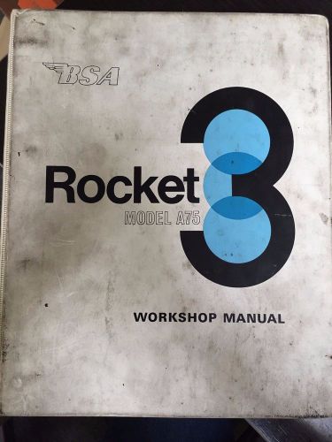 Bsa workshop manual for 750 cm model a75 rocket 3