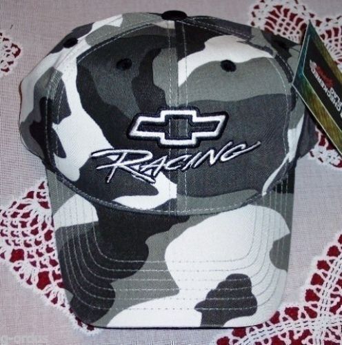 New camouflage chevy chevrolet bowtie racing camo embroidered adjustable hat/cap