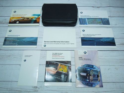 2000 bmw 7 series 740i 740il 750il owners manual set w/ navigation booklet