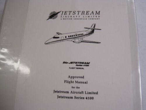 Jetstream 4100 series original caa approved flight manual no. 125