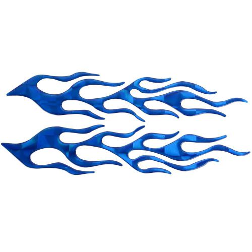 Blue soft gel flame sticker decal decoration for motorcycle motorbike universal