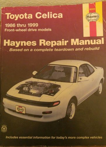 Haynes repair manual toyota celica 1986 thru 1999 front wheel drive models