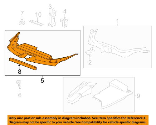 Cadillac gm oem 08-14 cts radiator support-sight shield 15902235