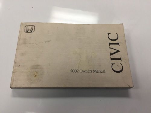 2002 honda civic sedan owner&#039;s manual - part # 31s5a610