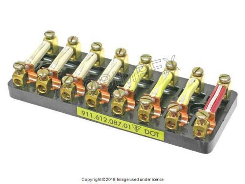 Porsche 911 930 (1974-1989) fuse block (8 fuse) genuine +1 year warranty