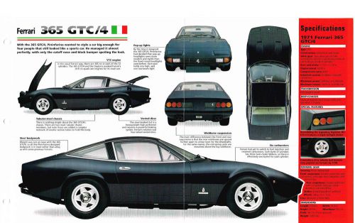 1970 / 1971 ferrari 365 gtc/4 imp brochure