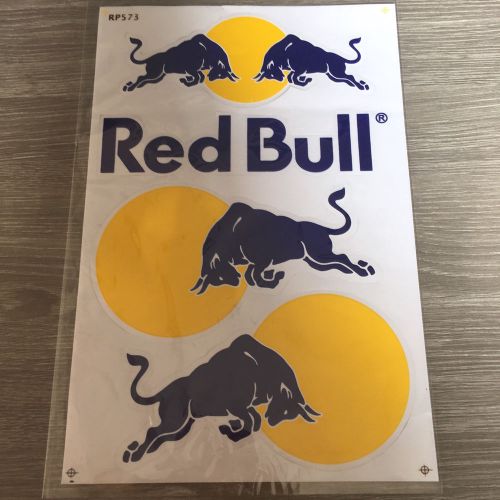 Red bull decals stickers drift helmet bumper drag rally vinyl