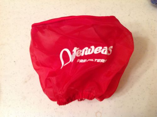 Red outerwears 3 1/2&#034; x 4&#034; pre filter go kart racing