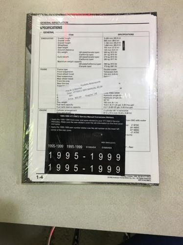 Honda vt100c2 95-99 o.e.m.  service manual (shop copy)