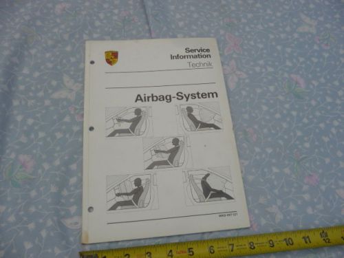 Porsche factory service information manual airbag system wkd 497 121 1990