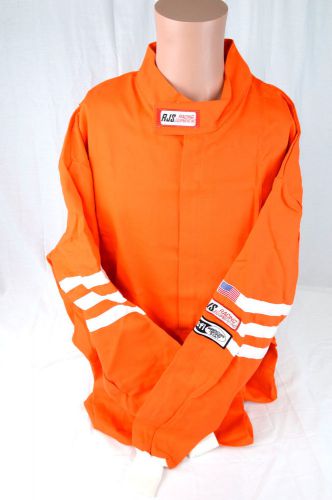 Rjs racing adult sfi 3-2a/1 classic 5x fire suit jacket orange 200010510