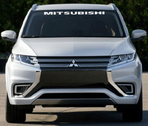 Mitsubishi windshield decal