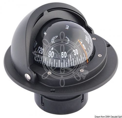 Riviera boat marine high speed compass 3&#034; black front rose wrap-around cover