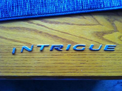 Oldsmobile intrigue chrome letter emblems