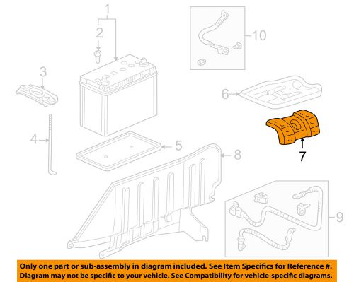 Honda oem 04-09 s2000 2.2l-l4-battery tray base 60638s2aa00zz