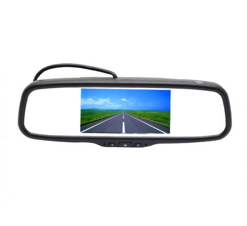 5″ lcd screen rear view mirror monitor audio video signal for rca camera dvd vcd