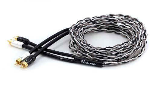 Knukonceptz krux kable 5m interlaced 3d copper twisted pair rca cable 17ft