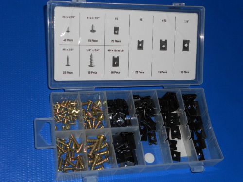 170 pc u-clip &amp; screw kit interior trim screw door dash engine bay b7