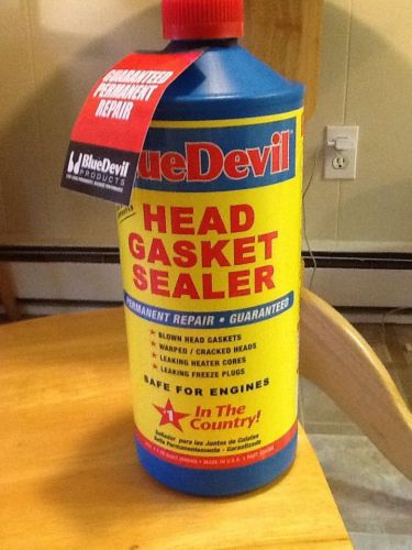 Blue devil ~authentic head gasket sealant permanent sealer 32 oz(the big bottle)