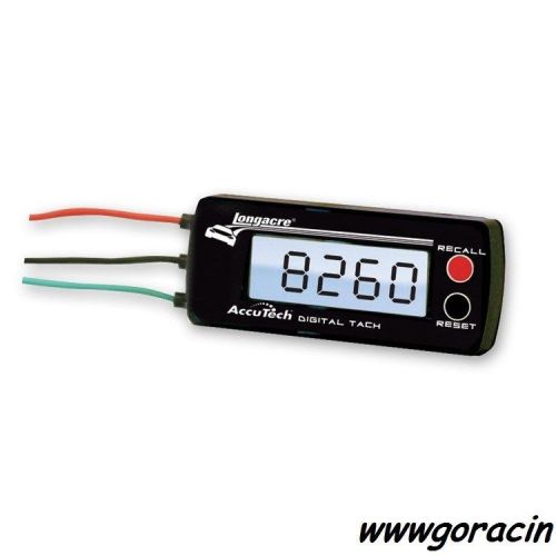 Longacre racing products accutech digital tachometer with memory - 19k rpm  7*