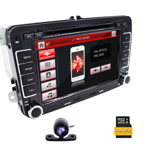 For vw volkswagen sd usb dvd gps navigator car dash radio audio player+map card