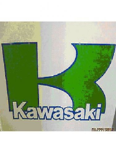 Kawasaki: vintage 1982/83 heat transfer logos-print 10.75&#034;x6.75&#034; kx kdx kz ahrma