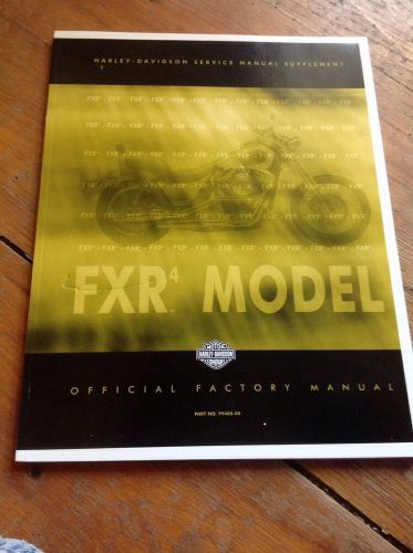 2000 harley davidson fxr4 service manual supplement : 99480-00