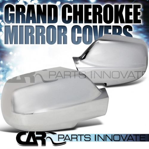 2005-2010 jeep grand cherokee triple chrome abs side mirror covers