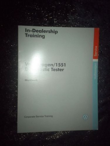 1990 vw in dealership training 1551 diag tester thin booklet factory original!