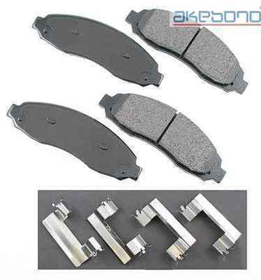 Akebono act962 brake pad or shoe, front-proact ultra premium ceramic pads