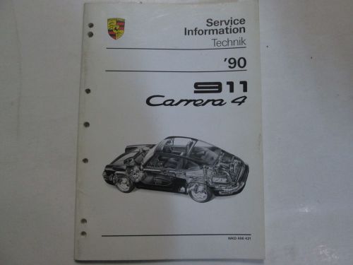 1990 porsche 911 carrera 4 service information technik manual factory oem book