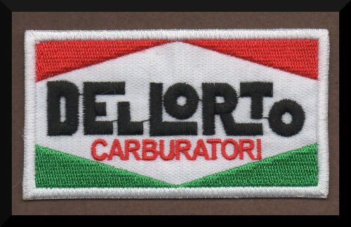 Luxury patch dellorto (photo xxl ) 8,5 cm x 6 cm italia scooter vespa  italy