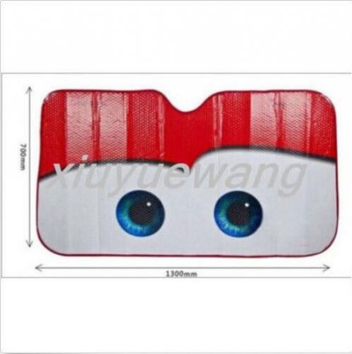 Gray pixar cars lightning mcqueen front car windshield sun shade70*130cm red