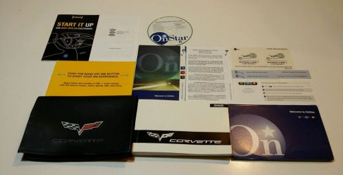 2005 chevrolet corvette owners manual user guide genuine original factory set