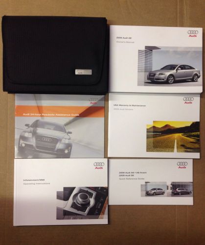 2009 audi a6 owner&#039;s manual with case
