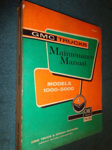1960 gmc truck shop manual / good original pickup panel suburban service book