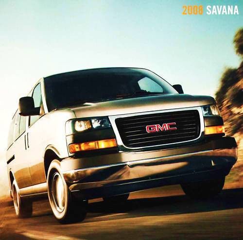 2008 gmc savana van brochure-passenger &amp; conv prep look very nice wow neat !!
