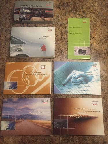 2004 audi a6 owners manual set